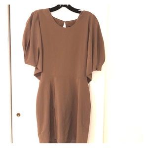 Gorgeous mini tan dress